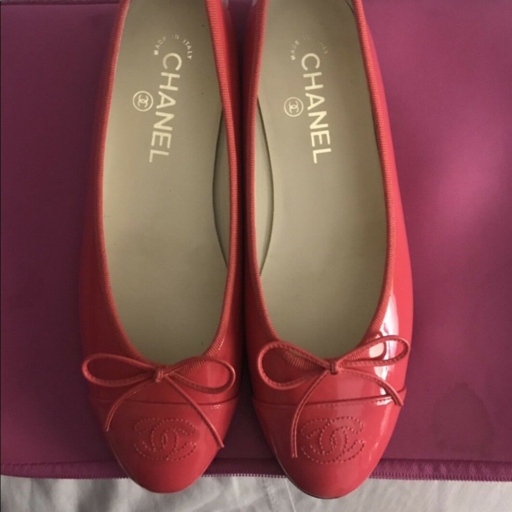 Chanel ballet flats size 38.5